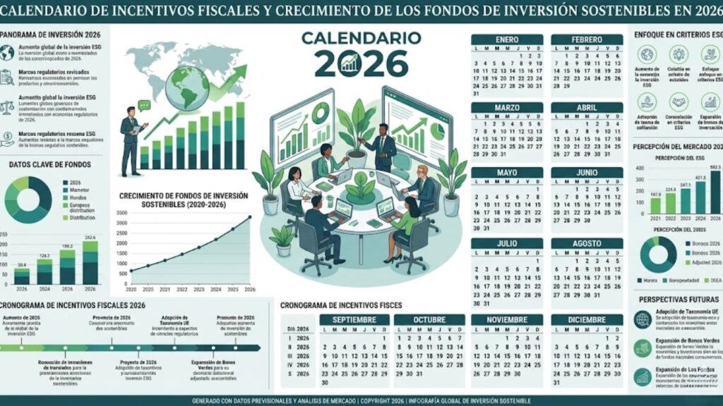 Calendario de incentivos fiscales y crecimiento de los fondos de inversión sostenibles en 2026